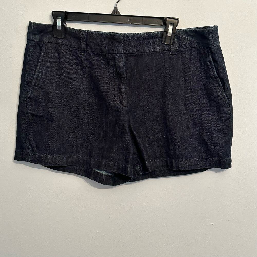 Ann Taylor Loft Denim Chambray  Shorts Sz 12